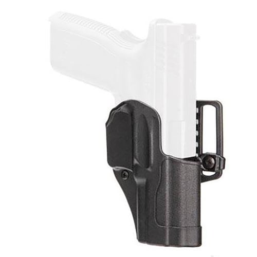 STD CQC S&W M&P SHIELD 9/40 RH BLKSportster Standard CQC Holster  Matte Black - SW MP Shield 9/40 - Right Hand - Includes belt loop and paddle platform - Pressure adjustable detent retention system grabs onto the pistol?s trigger guard and holds tighttem grabs onto the pistol?s trigger guard and holds tight